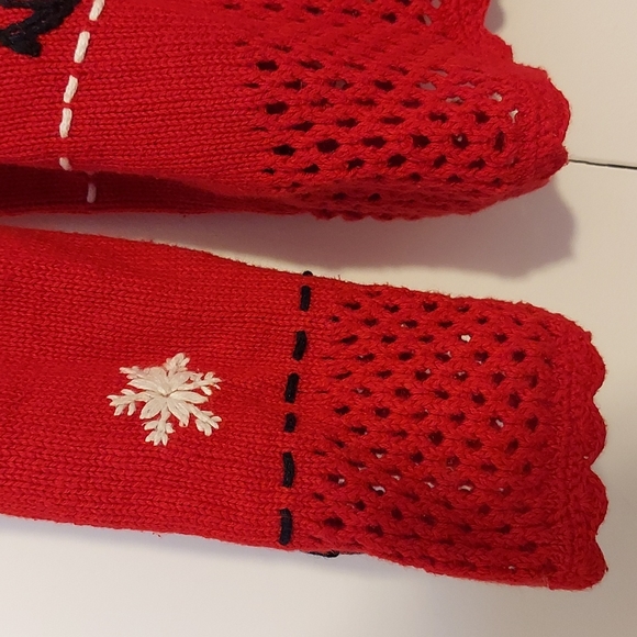 Designers Originals Studio Joy Holiday Shopping Cardigan Sweater Size XL Red - Picture 9 of 16